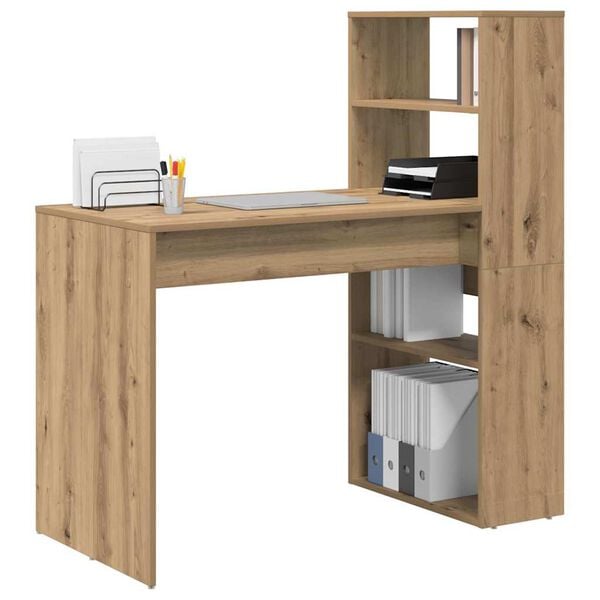 vidaXL Γραφείο Artisan Oak 113 x 54 x 120 εκ. Επεξεργασμένο ξύλο