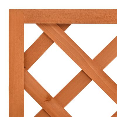 vidaXL Γλάστρα Κήπου με Καφασωτό Πορτοκαλί 50x25x90 εκ. Ξύλο Ελάτης