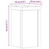 vidaXL Βάσεις Φυτών 2Τεμ. Καπνιστή Δρυς 10x10x18εκ. Επεξεργασμένο Ξύλο