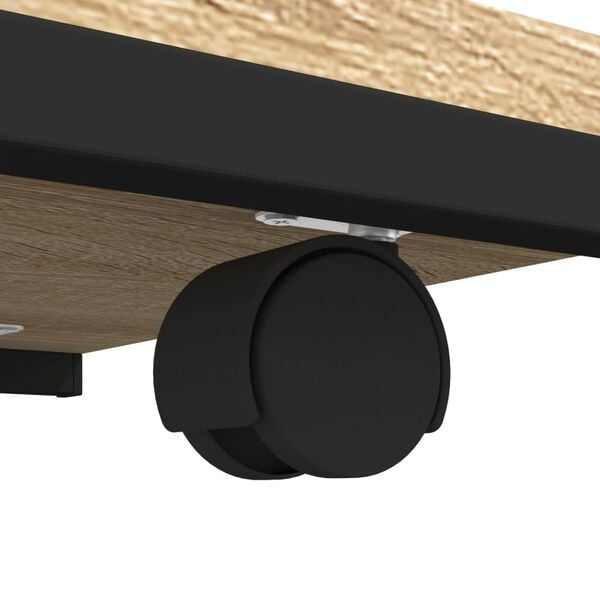 vidaXL Βοηθητικό Τραπέζι με Ρόδες Sonoma Δρυς 50x35x55,5εκ. Επεξ. Ξύλο