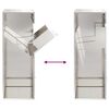 vidaXL Θυρίδα Πακέτων Μαύρο 41 x 38 x 103 εκ Ανοξείδωτο ατσάλι