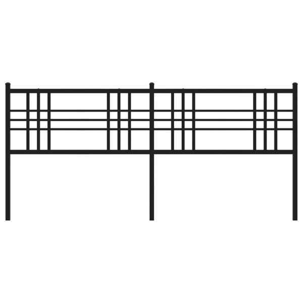 vidaXL Κεφαλάρι Μαύρο 200 εκ. Μεταλλικό