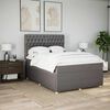 vidaXL &Kappa;&rho;&epsilon;&beta;ά&tau;&iota; Boxspring &mu;&epsilon; &Sigma;&tau;&rho;ώ&mu;&alpha; Taupe 160x200 &epsilon;&kappa;. &Upsilon;&phi;&alpha;&sigma;&mu;ά&tau;&iota;&nu;&omicron;