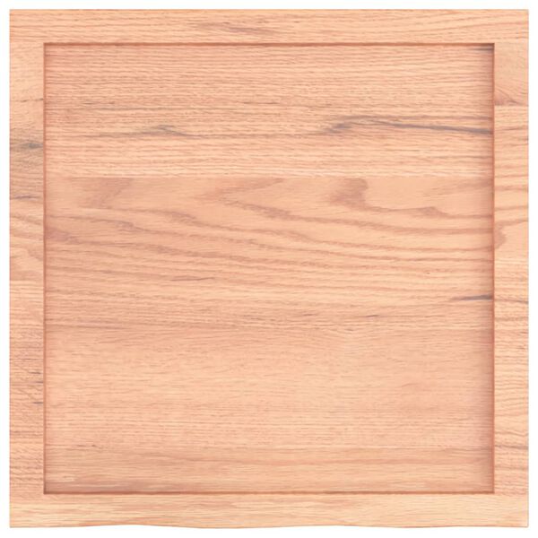 vidaXL Επιφ Τραπεζιού Αν Καφέ 60x60x(2-4)εκ. Επεξ. Μασίφ Ξύλο Δρυός