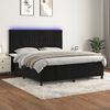 vidaXL &Kappa;&rho;&epsilon;&beta;ά&tau;&iota; Boxspring &mu;&epsilon; &Sigma;&tau;&rho;ώ&mu;&alpha; & LED &Mu;&alpha;ύ&rho;&omicron; 180x200 &epsilon;&kappa;. &Beta;&epsilon;&lambda;&omicron;ύ&delta;&iota;&nu;&omicron;