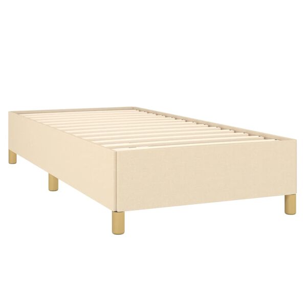 vidaXL &Kappa;&rho;&epsilon;&beta;ά&tau;&iota; Boxspring &mu;&epsilon; &Sigma;&tau;&rho;ώ&mu;&alpha; &Kappa;&rho;&epsilon;&mu; 90x190 &epsilon;&kappa;.&Upsilon;&phi;&alpha;&sigma;&mu;ά&tau;&iota;&nu;&omicron;
