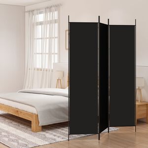vidaXL &Delta;&iota;&alpha;&chi;&omega;&rho;&iota;&sigma;&tau;&iota;&kappa;ό &Delta;&omega;&mu;&alpha;&tau;ί&omicron;&upsilon; &mu;&epsilon; 3 &Pi;ά&nu;&epsilon;&lambda; &Mu;&alpha;ύ&rho;&omicron; 150x200 &epsilon;&kappa;. &alpha;&pi;ό Ύ&phi;&alpha;&sigma;&mu;&alpha;