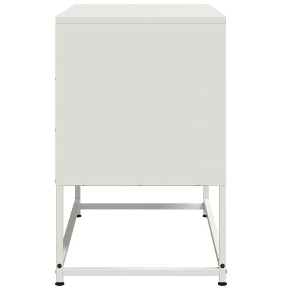 vidaXL Έπιπλο Τηλεόρασης Λευκό 68,5x39x60,5 εκ. από Ατσάλι