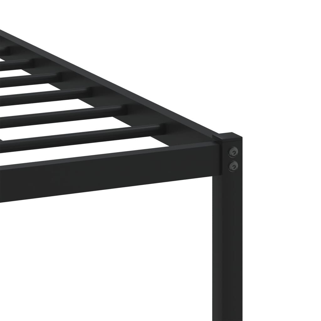 vidaXL Σκελετός Κρεβ. Χωρίς Στρώμα Sonoma Δρυς 180x200 εκ. Μεταλλικό