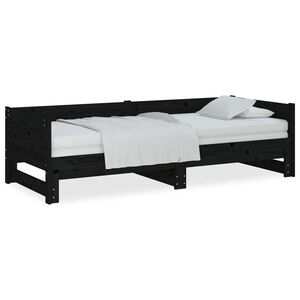 vidaXL &Kappa;&alpha;&nu;&alpha;&pi;έ&sigmaf; &Kappa;&rho;&epsilon;&beta;ά&tau;&iota; &Sigma;&upsilon;&rho;ό&mu;&epsilon;&nu;&omicron;&sigmaf; &Mu;&alpha;ύ&rho;&omicron;&sigmaf; 2x(90x200) &epsilon;&kappa;. &alpha;&pi;ό &Mu;&alpha;&sigma;ί&phi; &Pi;&epsilon;ύ&kappa;&omicron;