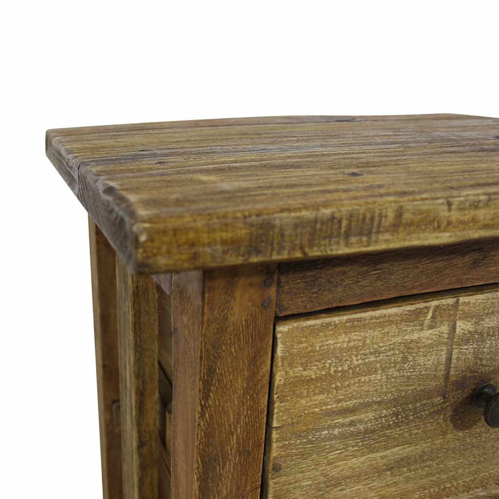 vidaXL Κομοδίνο 40 x 30 x 51 εκ. από Μασίφ Ξύλο Μαόνι