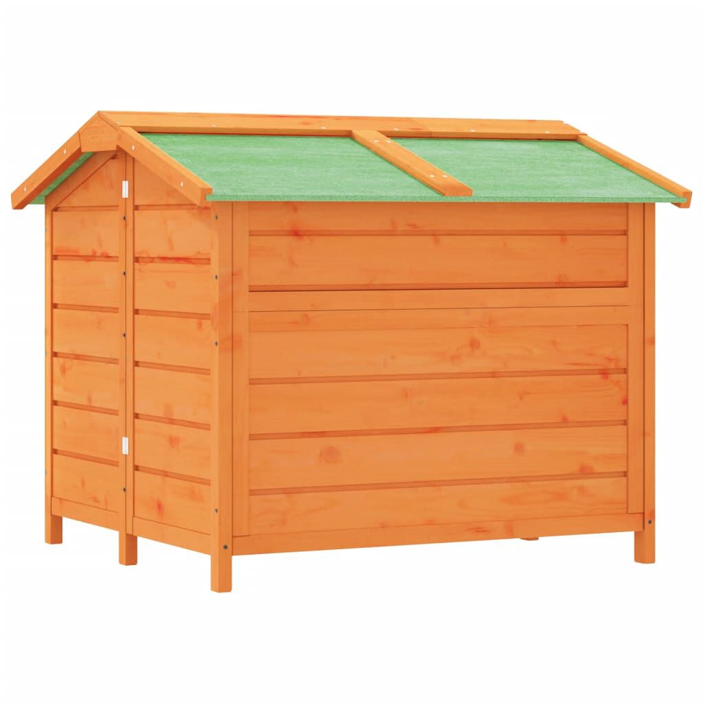 vidaXL Σπίτι Σκύλου Καφέ 96 x 87 x 80,5 εκ. από Μασίφ Ξύλο Πεύκου