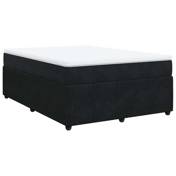 vidaXL &Kappa;&rho;&epsilon;&beta;ά&tau;&iota; Boxspring &mu;&epsilon; &Sigma;&tau;&rho;ώ&mu;&alpha; &Mu;&alpha;ύ&rho;&omicron; 140x190 &epsilon;&kappa;. &Beta;&epsilon;&lambda;&omicron;ύ&delta;&iota;&nu;&omicron;
