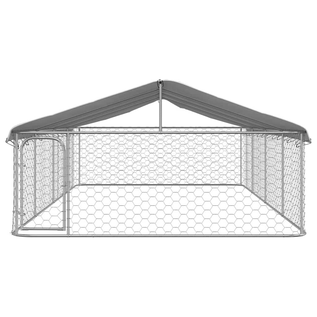 vidaXL Κλουβί Σκύλου Εξωτερικού Χώρου 600 x 300 x 150 εκ. με Στέγαστρο