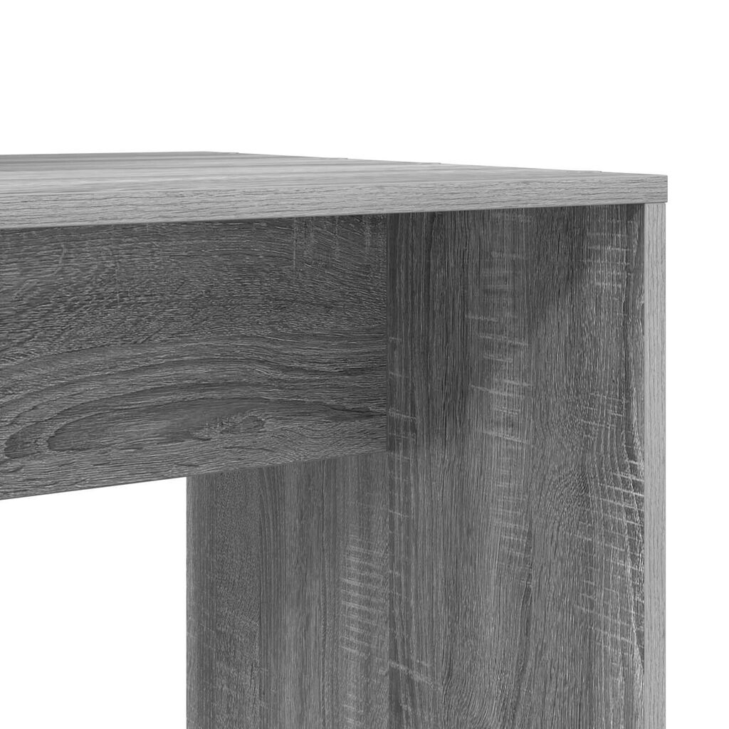 vidaXL Γραφείο Γκρι sonoma 138.5 x 55 x 143 εκ Επεξεργασμένο ξύλο