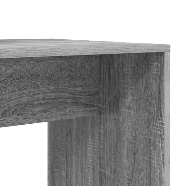 vidaXL Γραφείο Γκρι sonoma 138.5 x 55 x 143 εκ Επεξεργασμένο ξύλο