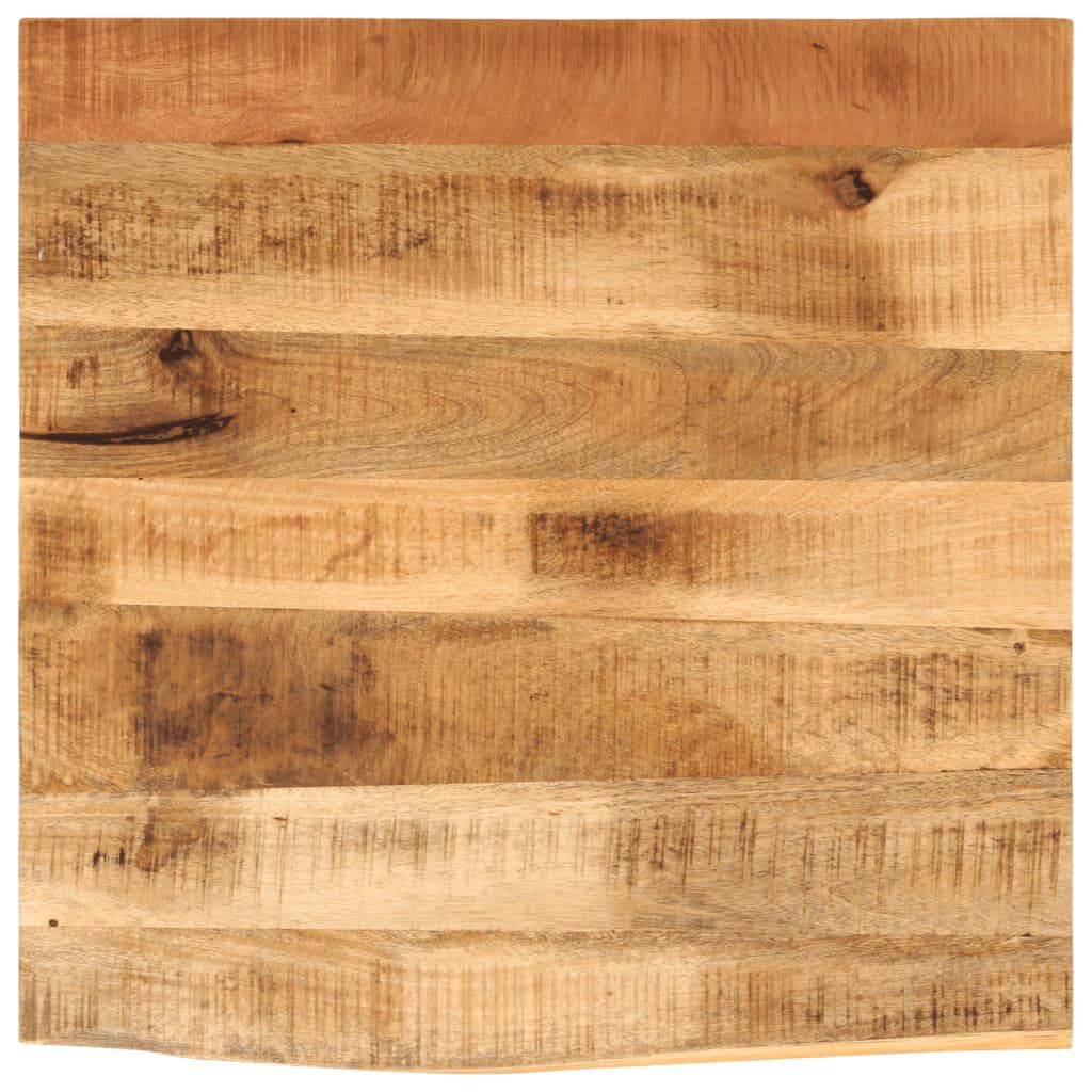 vidaXL Επιφάνεια Τραπεζιού 80x80x3,8 εκ. Live Edge Μασίφ Ξύλο Μάνγκο