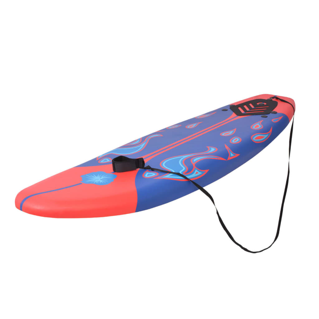 vidaXL Σανίδα Surf Μπλε/Κόκκινη 170 εκ.