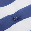vidaXL Μαξιλάρια Καρέκλας 2 τεμ. Μπλε/Λευκό Ριγέ 40x40x4 εκ Υφασμάτινα