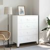 vidaXL Συρταριέρα Βιομηχανική Λευκή 78 x 40 x 93 εκ. Μεταλλική