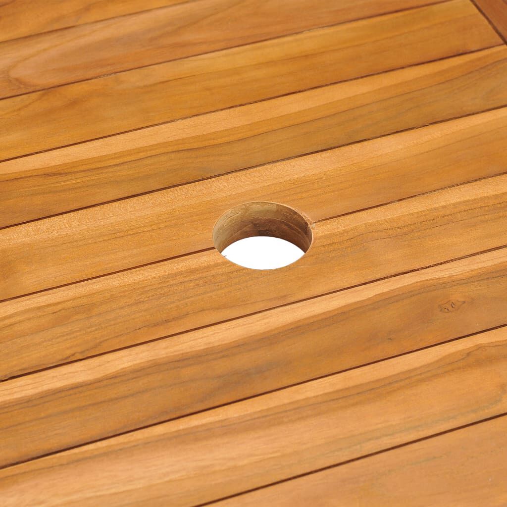 vidaXL Τραπέζι Κήπου 150 x 90 x 75 εκ. Μασίφ Ξύλο Teak