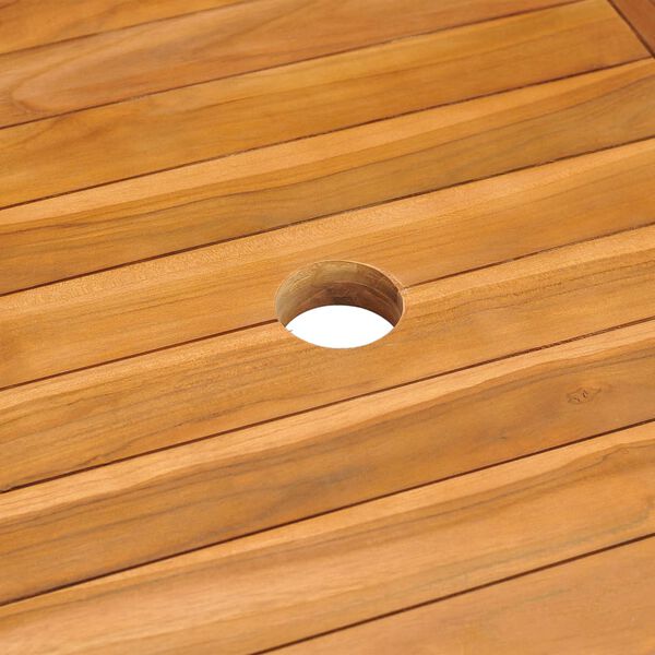 vidaXL Τραπέζι Κήπου 150 x 90 x 75 εκ. Μασίφ Ξύλο Teak