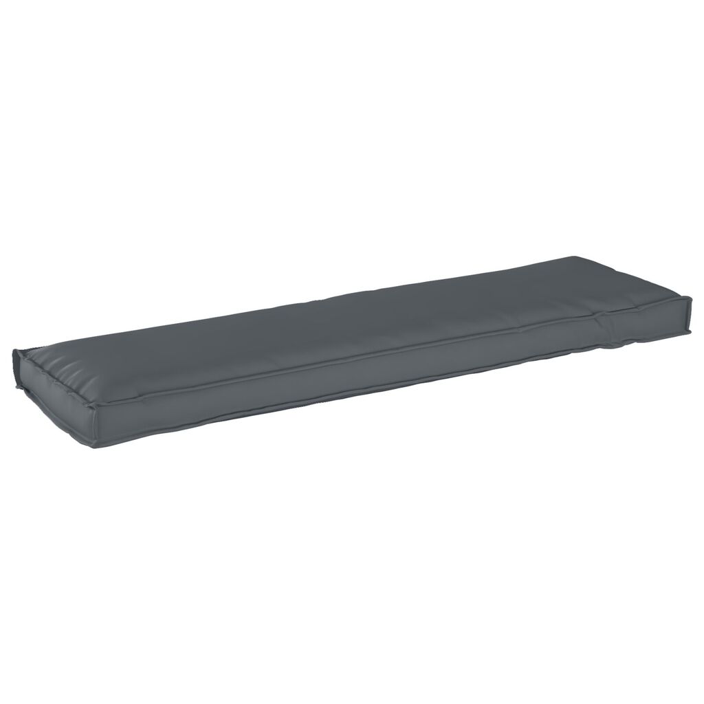 vidaXL Μαξιλάρι Παλέτας για Πάγκο Ανθρακί 140x40x8 εκ. από Ύφασμα Oxford