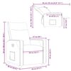 vidaXL Ανακλινόμενη πολυθρόνα Σκούρο Γκρι 69 x 86 x 100 εκ ύφασμα