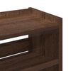 vidaXL Ράφι παπουτσιών καφέ δρυς 60x25x81 cm Κατασκευασμένο ξύλο