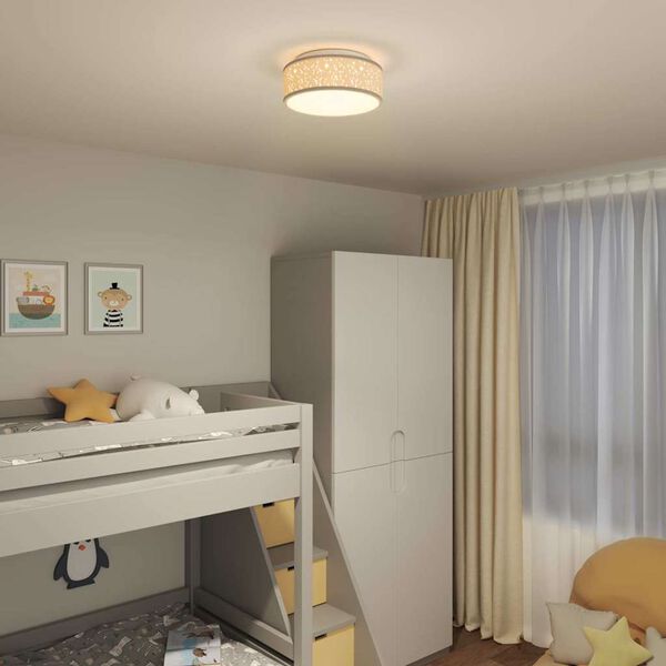 vidaXL Λάμπα Οροφής Taupe 30 x 13.5 εκ. ύφασμα