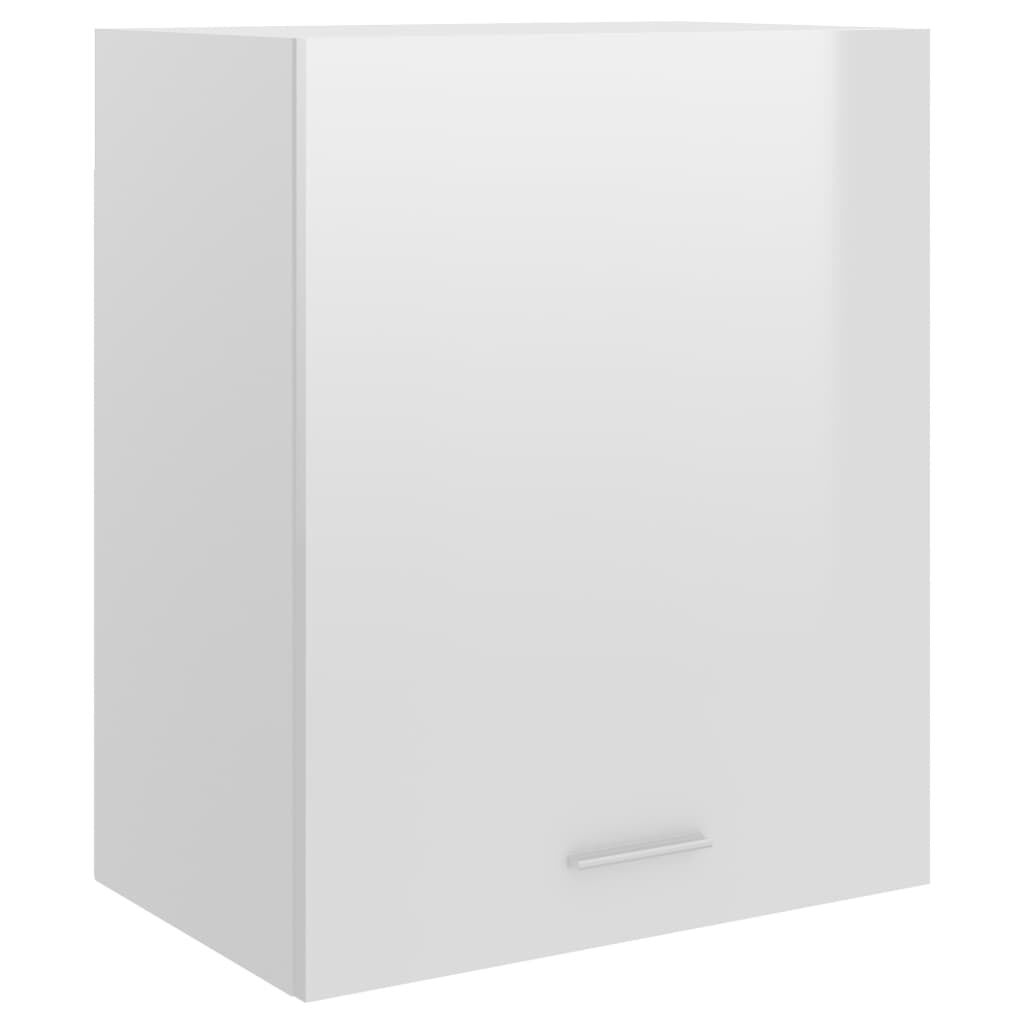 vidaXL Ντουλάπια Κρεμαστά Lyon 2 τεμ. Γυαλ. Λευκό 50x31x60εκ.
