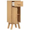 vidaXL Ντουλάπι Μπάνιου Olden Καφέ 35 x 30 x 90 cm Μασίφ ξύλο πεύκου