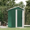 vidaXL Αποθήκη Κήπου Πράσινη 126x97,5x177 εκ. Γαλβανισμένο Ατσάλι