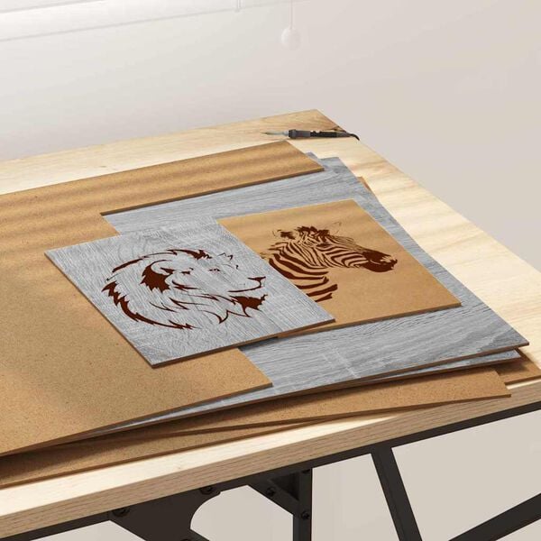 vidaXL Διακοσμητικά Πάνελ 12 pcs Γκρι sonoma 40 x 60 x 0.3 εκ.