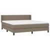 vidaXL &Kappa;&rho;&epsilon;&beta;ά&tau;&iota; Boxspring &mu;&epsilon; &Sigma;&tau;&rho;ώ&mu;&alpha; Taupe 160x200 &epsilon;&kappa;. &Upsilon;&phi;&alpha;&sigma;&mu;ά&tau;&iota;&nu;&omicron;