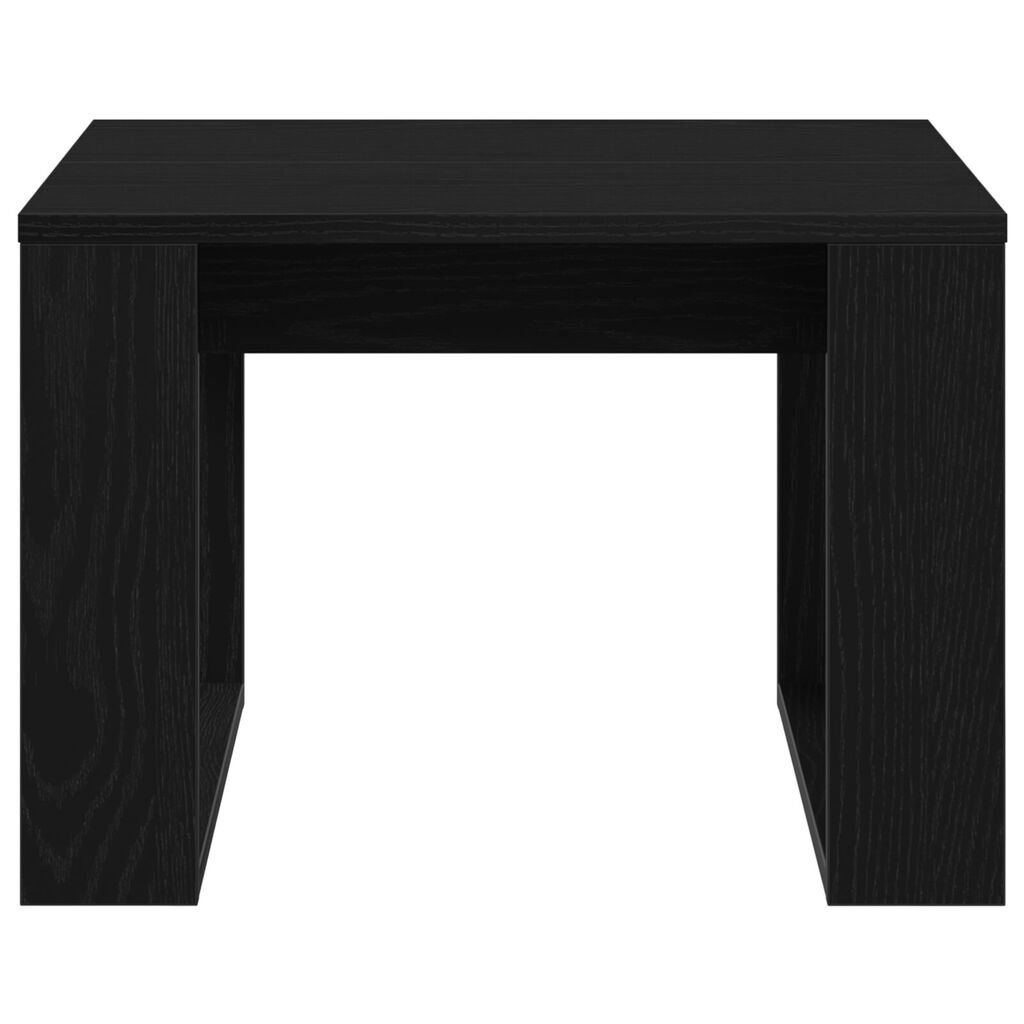 vidaXL Μαύρο Τραπεζάκι Δρυός - 50x50x35 εκ., Φτιαγμένο από Τεχνικό Ξύλο