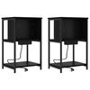 vidaXL &Kappa;&omicron;&mu;&omicron;&delta;ί&nu;&omicron; 2 pcs &Mu;&alpha;ύ&rho;&eta; &Omicron;&xi;&upsilon;ά 38 x 31 x 61 &epsilon;&kappa; &Epsilon;&pi;&epsilon;&xi;&epsilon;&rho;&gamma;&alpha;&sigma;&mu;έ&nu;&omicron; &xi;ύ&lambda;&omicron;