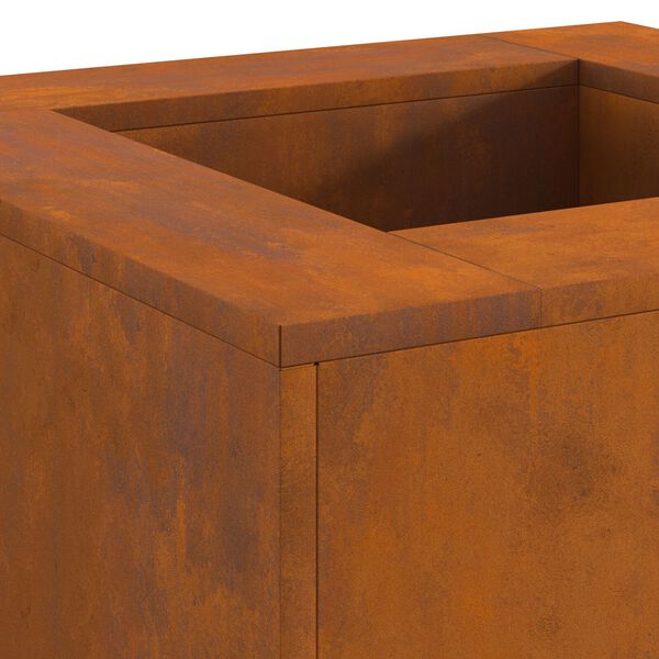 vidaXL Τζάκι Τετράγωνο 60x60x30 εκ. από ατσάλι ανθεκτικό στις καιρικές συνθήκες