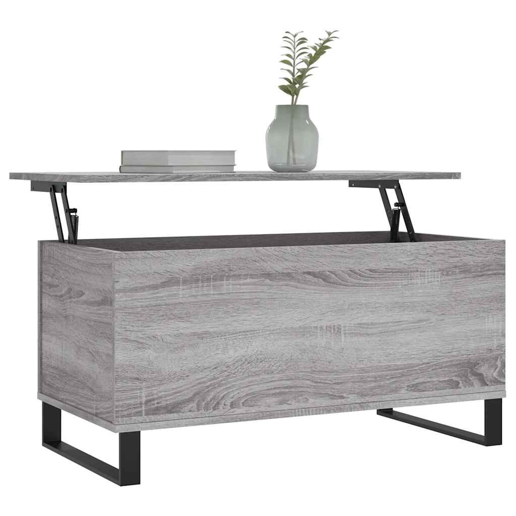 vidaXL Τραπεζάκι Σαλονιού Γκρι Sonoma 90x44,5x45 εκ.Επεξεργασμένο Ξύλο
