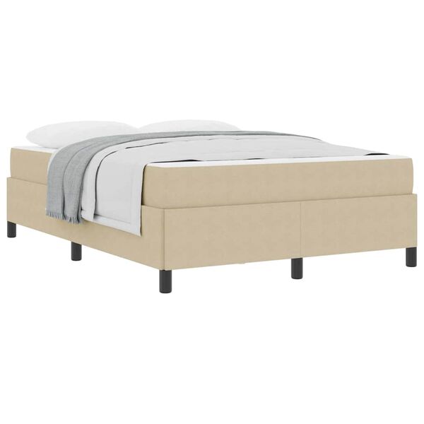 vidaXL Σκελετός Κρεβατιού Ανοιχτό γκρι 140 x 200 cm Βελούδο