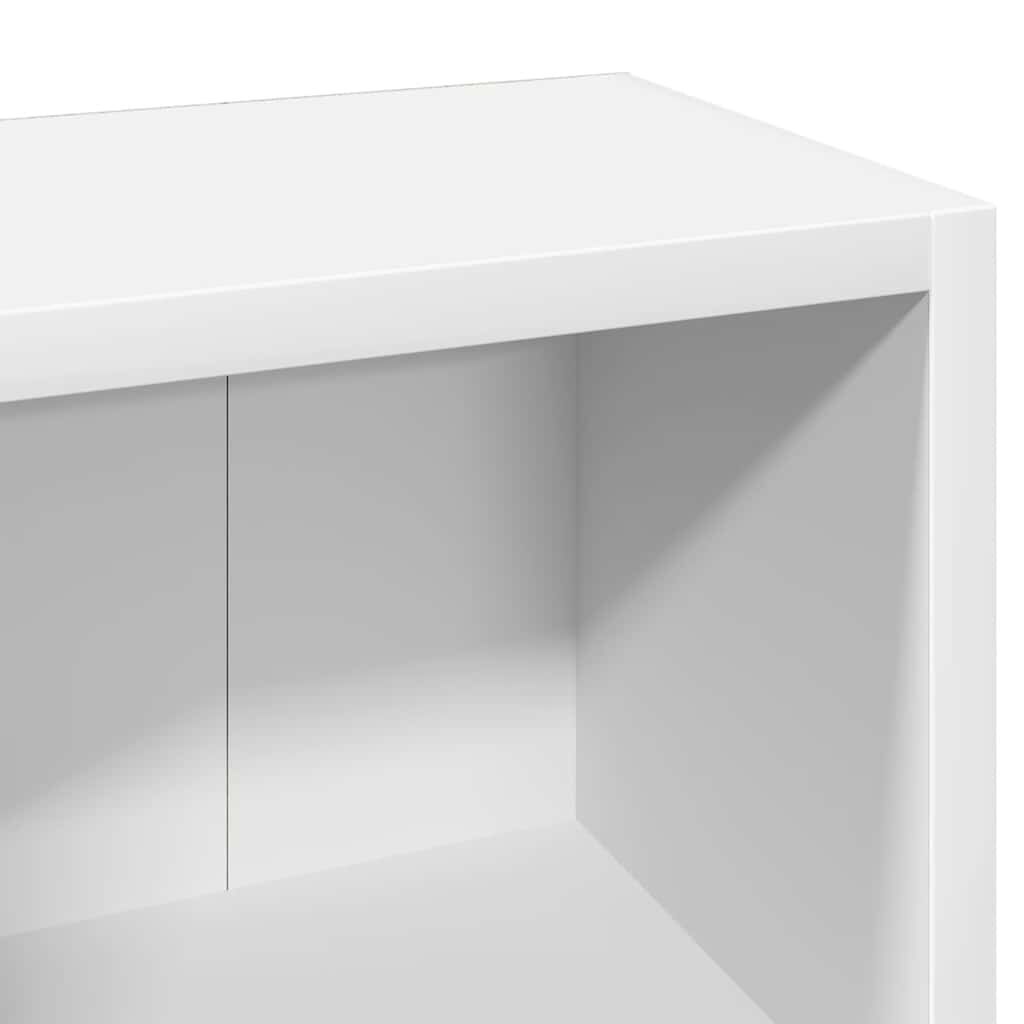 vidaXL Έπιπλα για CD 2 τεμ. Λευκά 21x16x93,5 εκ. από Μοριοσανίδα
