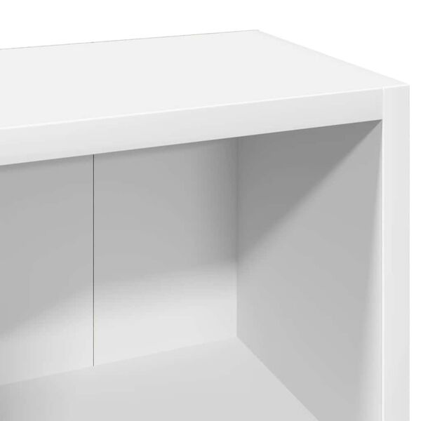 vidaXL Έπιπλα για CD 2 τεμ. Λευκά 21x16x93,5 εκ. από Μοριοσανίδα