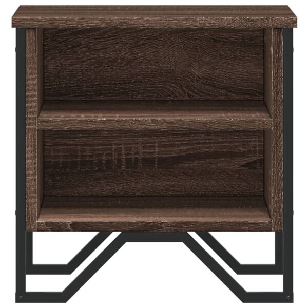 vidaXL Κομοδίνο Χρώμα Καφέ Δρυς 40 x 30 x 40 εκ. Επεξεργασμένο Ξύλο