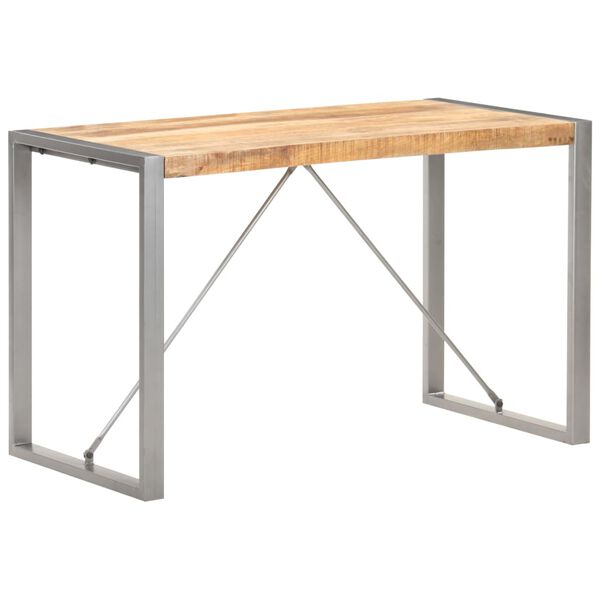 vidaXL Τραπεζαρία 120 x 60 x 75 εκ. από Μασίφ Ακατέργαστο Ξύλο Μάνγκο