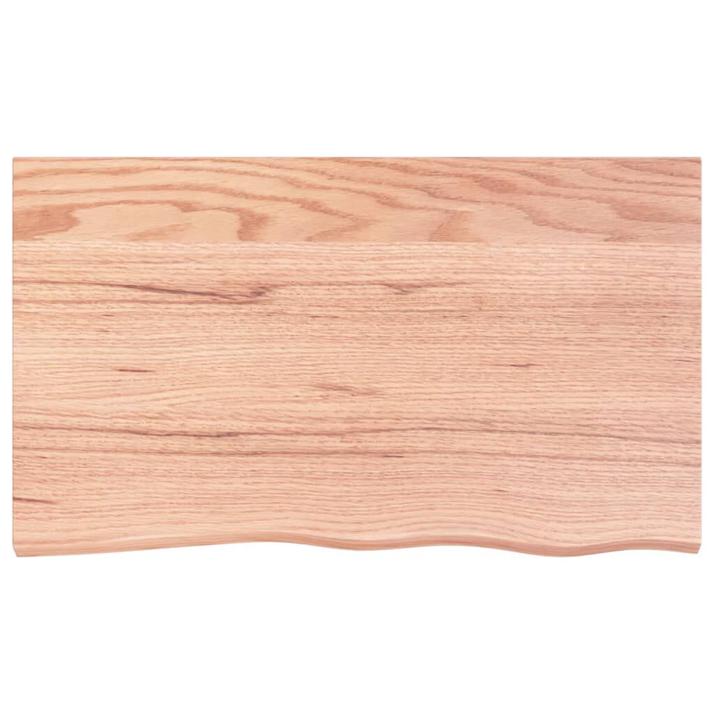 vidaXL Πάγκος Μπάνιου Αν. Καφέ 100x60x(2-4) εκ. Επεξεργ. Μασίφ Ξύλο