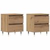 vidaXL &Kappa;&omicron;&mu;&omicron;&delta;ί&nu;&omicron; 2 pcs Artisan Oak 40 x 35 x 50 &epsilon;&kappa;. &Epsilon;&pi;&epsilon;&xi;&epsilon;&rho;&gamma;&alpha;&sigma;&mu;έ&nu;&omicron; &xi;ύ&lambda;&omicron;