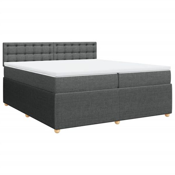vidaXL &Kappa;&rho;&epsilon;&beta;ά&tau;&iota; Boxspring &mu;&epsilon; &Sigma;&tau;&rho;ώ&mu;&alpha; &Sigma;&kappa;&omicron;ύ&rho;&omicron; &Gamma;&kappa;&rho;&iota; 200x200 &epsilon;&kappa;. &Upsilon;&phi;&alpha;&sigma;&mu;ά&tau;&iota;&nu;&omicron;