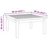 vidaXL Παγκάκι κήπου 2 pcs Καφέ Μασίφ ξύλο teak