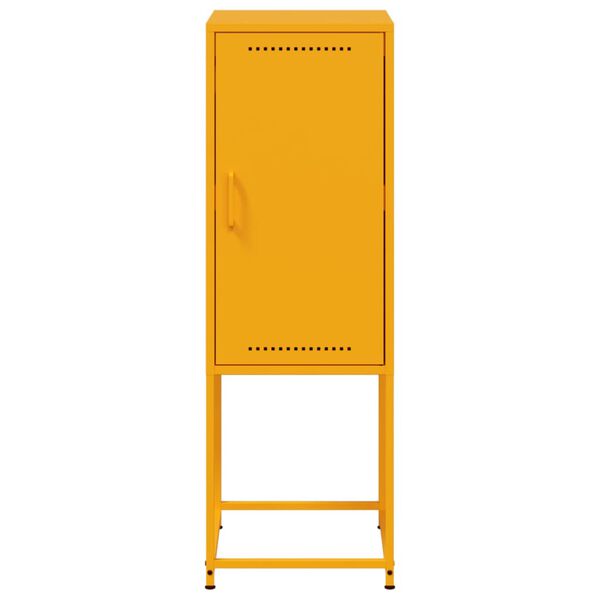 vidaXL Ντουλάπι Μουσταρδί 36x39x107 εκ. από Ατσάλι