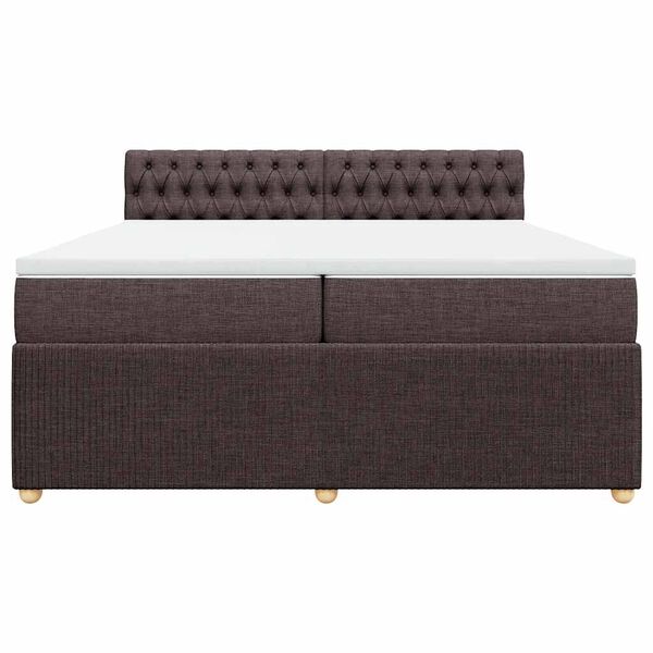 vidaXL &Kappa;&rho;&epsilon;&beta;ά&tau;&iota; Boxspring &mu;&epsilon; &Sigma;&tau;&rho;ώ&mu;&alpha; &Sigma;&kappa;&omicron;ύ&rho;&omicron; &Kappa;&alpha;&phi;έ 200x200 &epsilon;&kappa;. &Upsilon;&phi;&alpha;&sigma;&mu;ά&tau;&iota;&nu;&omicron;